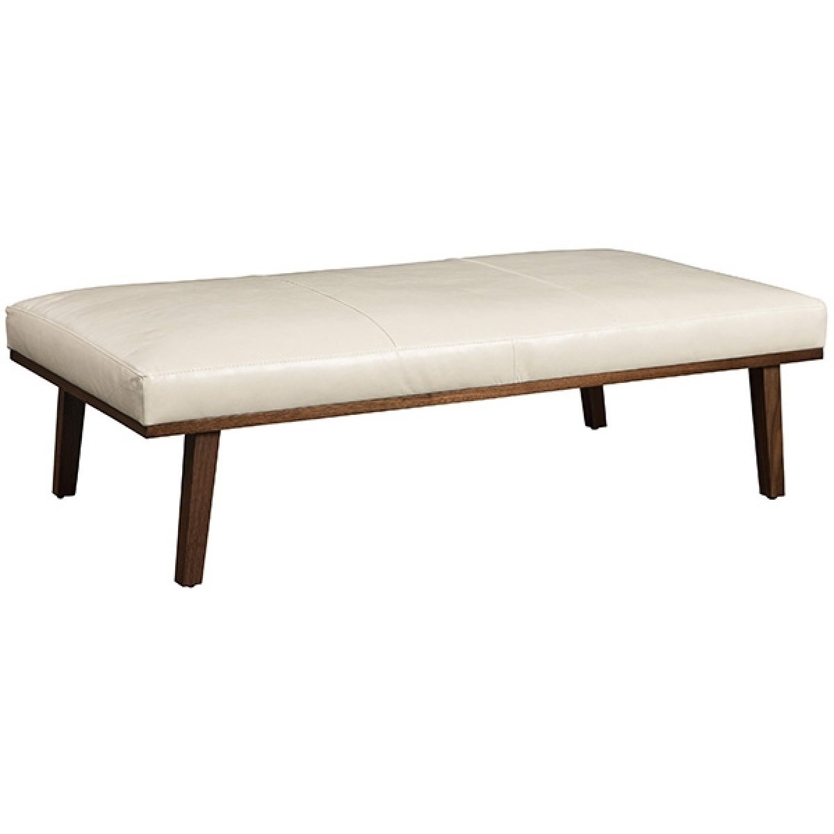 Jonathan Louis Lexington Contemporary Leather Cocktail Ottoman with